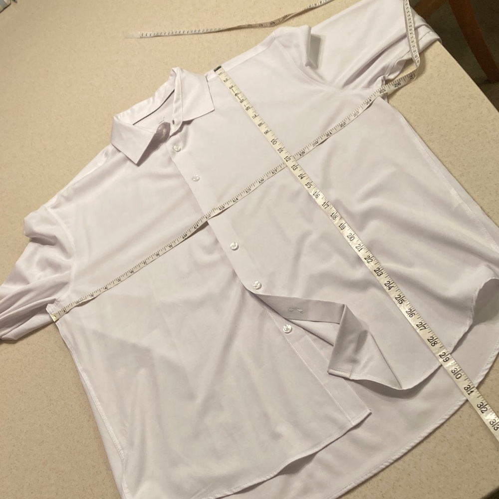 Michael Strahan Men's White Dress Shirt Size XL 18-18.5/35-36 - Picture 8 of 10